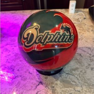 Vintage Miami Dolphins Bowling Ball